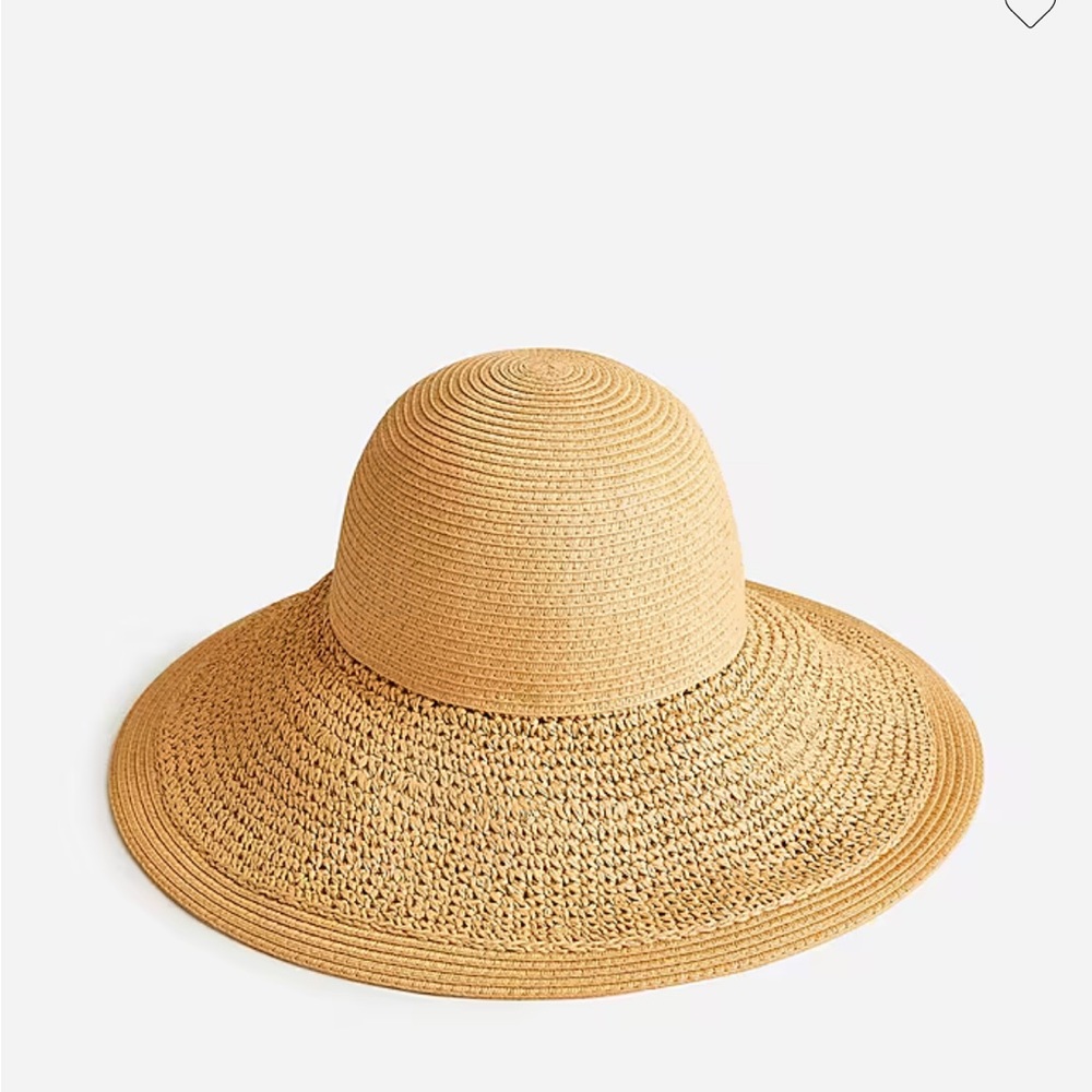 NEW WITH TAGS J.Crew Textured Summer Straw Hat natural